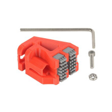 Double Nozzle Silicone Wiper for  X1/P1 3D Printer Nozzle Cleaner Tool Nozzle Silicone Brush Assembly Red