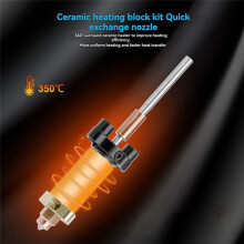 Ceramic Heating Block Kit for Quick-Swap Nozzle 350C High Temperature 3D Printer Accessories for K2P