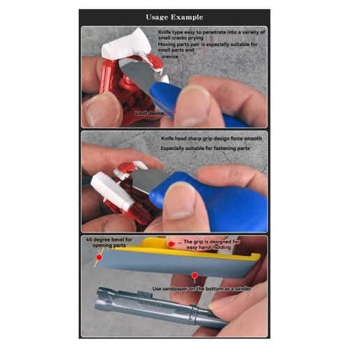 3D Printer Tool Kit Support Removal for PLA, ABS, UV Light Curing Models for Efficient Post-Processing 1