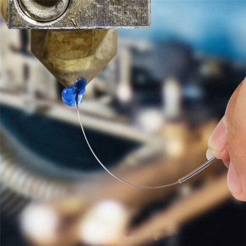 3D Printer Nozzle Cleaning Tool Kit 3D Printer Accessories Nozzle Disassembly Tool with Cleaning Needle Brush Yellow 2