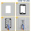4 Brush Wall Plate with Low Voltage Mounting Bracket,Cable Pass Through Insert for Wires,Single Gang Cable Access Strap 6