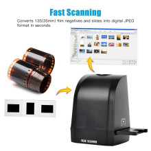 135 Film Slide Scanner Converter Portable Negative Film Scanner 8 Megapixel CMOS Convert Compatible with for Windows XP