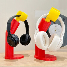 Modeling Headphone Stand Computer Headphone Hanger Figurines Desktop Stand Shelf Accessories Miniatures Decor Crafts