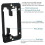 4 Brush Wall Plate with Low Voltage Mounting Bracket,Cable Pass Through Insert for Wires,Single Gang Cable Access Strap 3