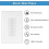 4 Brush Wall Plate with Low Voltage Mounting Bracket,Cable Pass Through Insert for Wires,Single Gang Cable Access Strap 4