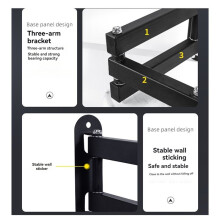 Universal Adjustable TV Wall Mount Bracket Universal Rotated Holder TV Mounts for 14 to 32 Inch LCD Monitor Flat Panel