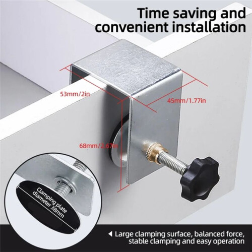 C Clamp Cabinet Hardware Jig Drawer Fixing Clip for Install Door Drawer Flexible Woodworking Tools 4PCS Basic