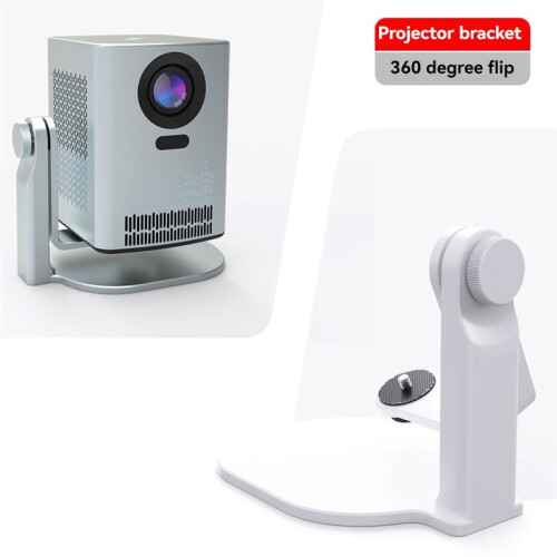 Suporte para Projetor de Mesa com Rotação de 360 Graus e Montagem com Parafuso de 1/4 Polegadas Ajustável para Casa e Escritórios Suporte para 2