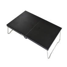 Kampeer Draagbare Opvouwbare Tafel Kleine Koffietafels Ultralicht Buiten Wandelen Picknicktafel Tafel Zwart