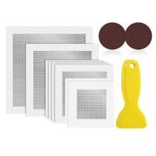 8 PCS 2/4/6/8 Inch Aluminum Fiber Mesh Spackle Drywall Reapair Patch Kit,Quick and Easy to Fix Wall Hole