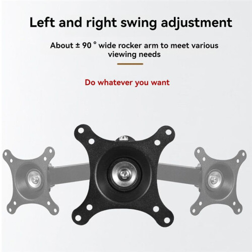 Monitor Wall Mount , Adjustable Screen Bracket for 14-27Inches Universal Retractable TV Mounts