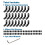 24pcs 2020 Series L-Shape Interior Inside Corner Connector Joint Bracket with Screws Black 2