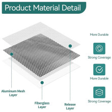 8 PCS 2/4/6/8 Inch Aluminum Fiber Mesh Spackle Drywall Reapair Patch Kit,Quick and Easy to Fix Wall Hole