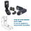 24pcs 2020 Series L-Shape Interior Inside Corner Connector Joint Bracket with Screws Black 3