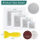 8 PCS 2/4/6/8 Polegadas de Malha de Fibra de Alumínio Spackle Drywall Reapair Patch Kit, Rápido e Fácil de Consertar Furo de Parede 7
