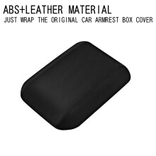 Car Center Console Armrest Box Cover Armrest Box PU Leather Panels for  Prado LC250 2024 Black