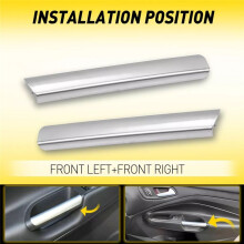 1Pair Front Inner Door Handle Grab Trim Cover Chroem Molding for Escape 2013-2019 CJ5Z-7822620-BA CJ5Z-7822621-BA