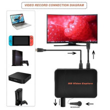 1080p -Compatibele Video-Opnamekaartspelrecorder voor DVD TV Boxcamera Laptop Video-Opname op USB-Stick