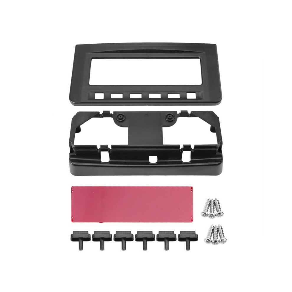 Car Radio Dvd Middle Stereo Frame Panel Mounting Dash Bezel Fascia For Pajero Sport Triton L200 Mornitor Mid Black 6032948370833