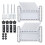 Upgraded Featherboard Safety Device Stackable Feather Board Fits Most Standard , T-Slots, T-Rails  Table Saws,White 1