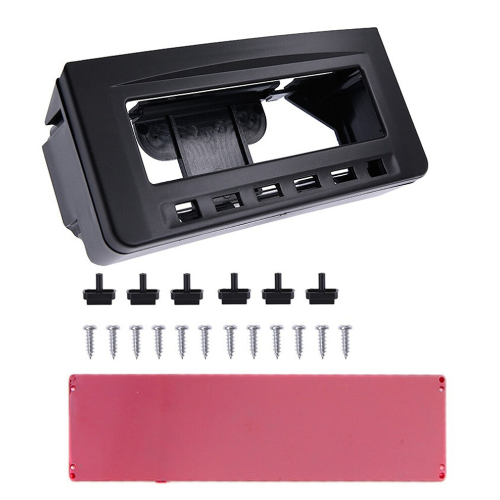 Car Radio Fascia For Pajero Sport Triton L200 Monitor Mid Frame Radio Dvd Dash Mount Kit Facia Face Plate Black 4712950962234