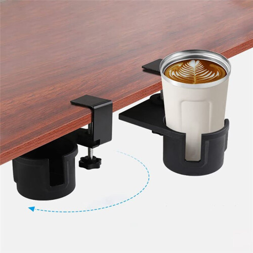 Storage Desk Cup Holder Office Desktop Bracket Computer Desk Fixed Cup Holder Desk Storage Cup Holder 1