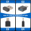 USB Mouse Jiggler Undetectable Mouse Mover Automatic Computer Mouse Mover Jiggler with USB C Adapter, Black 7