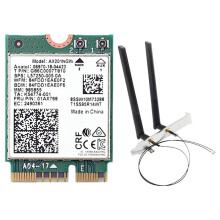 AX201NGW WLAN-Karte mit Antenne 2,4 GHz + 5 GHz WLAN 6 3000 Mbit/S M.2 CNVio2 5.1 WLAN-Netzwerkkarte für Win10