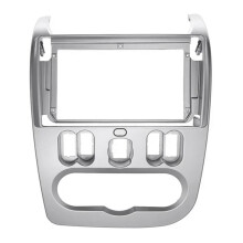 Cadre de Fascia de Radio DVD de Voiture Double Din pour LOGAN 2010-2013 LHD 9 POUCES Adaptateur CD Panel Garniture Kit Lunette