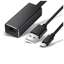 Micro-USB Ethernet Adapter 10/100Mbps for Fire TV Stick USB to RJ45 USB Network Card for  Chromecast Gen 2 1 Ultra