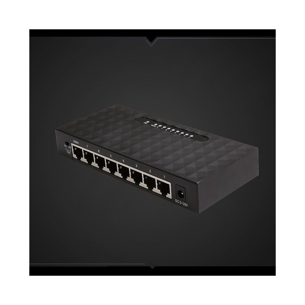 8Port Gigabit Ethernet Switcher High Performance 1000Mbps Network Rj45 Hub Internet Injector Eu Plug 6032244164686