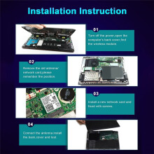 AX201NGW WiFi Card with Dual Antenna 2.4 Ghz+5Ghz WiFi 6 3000Mbps M.2 CNVio2 5.1 WiFi Adapter for Win10