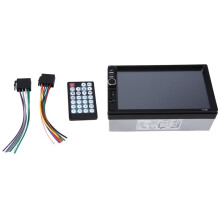 Reproductor de MP5 para Coche 7018B Radio para Coche Reproductor de Audio Pantalla TáCtil Accesorios Universales para Coche