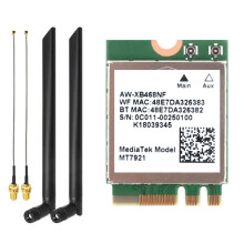MT7921 WIFI6 2.4G 5G Gigabit Placa de Rede Computador de Mesa Computador PortáTil Placa de Rede Sem Fio Embutida com Antena Externa