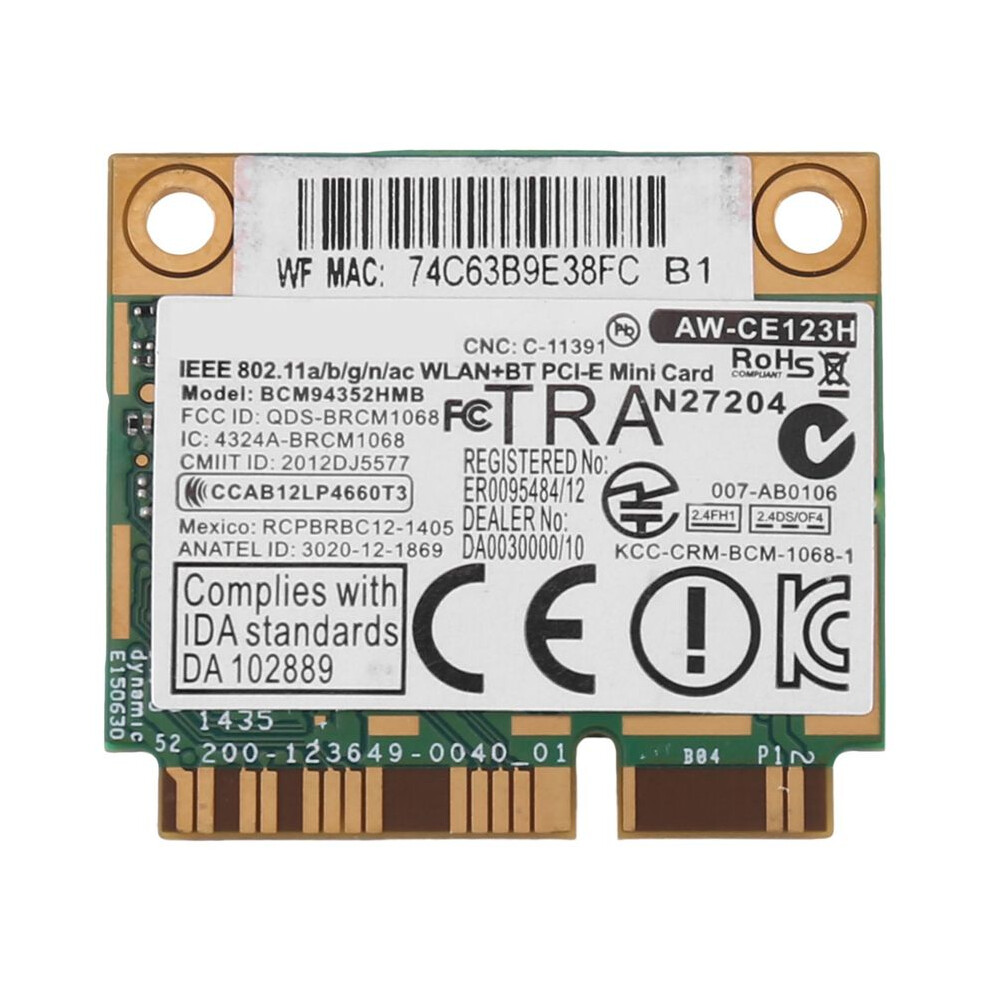 For Azurewave Bcm94352hmb Wifi Card Pcie 802.11Ac 867Mhz Wireless Wifi Wlan Card 4712283539028