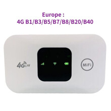 Roteador WiFi 4G MiFi 150 Mbps Modem WiFi Carro MóVel WiFi Ponto de Acesso Sem Fio Suporte para 10 UsuáRios com Slot para CartãO SIM