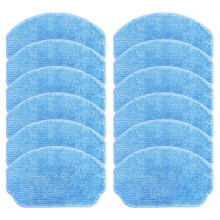 12Pcs for MAMNV BR150 BR151, ZCWA BR150 BR151 Accessories Mop Cloth Replacement Spare Parts