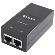 Gigabit POE Injector 10/100/1000Mbps/1G/2G Compatible IEEE802.3Af/At Passive Power Supply for POE Device US Plug