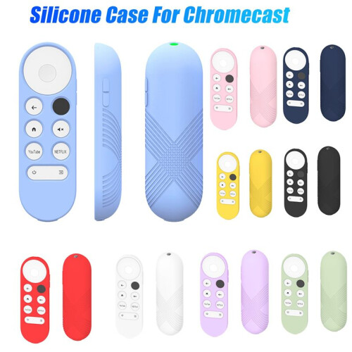 Silicone Case for  Chromecast Remote Control Protective Cover Shell for  TV 2020 Voice Remote Control B 2