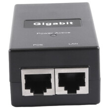 Gigabit POE Injector 10/100/1000Mbps/1G/2G Compatible IEEE802.3Af/At Passive Power Supply for POE Device US Plug