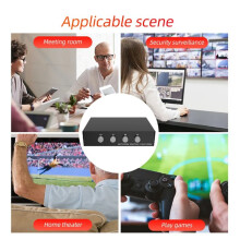 4 in 1 Out 100/1000Mbps Gigabit Network 5 Port Ethernet Internet Splitter Desktop RJ45 Network
