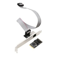 M. 2 Cartes RéSeau Gigabit 2,5G 2500M Adaptateur RéSeau Industriel Esports M2 (Clé B + M) Puce I226