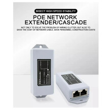 Ripetitore Cascad RJ45 con Estensione di Rete POE 1000M Standard Gigabit 1 nel 2 Uscite Conforme un IEEE 802.3AT/AF per Telecamera IP