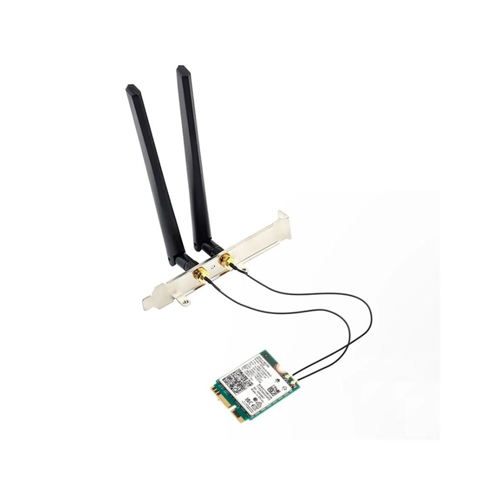 For Be200 Wifi 7 M.2 Card 5.4 Be200ngw 2.4G/5G/6Ghz Wireless Adapter Network Card With Antennas(6Dbi) 6031272635939