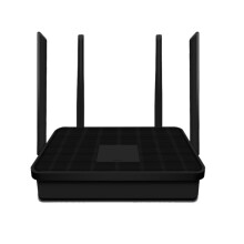 Routeur WiFi AC1200Mbps Routeur Ethernet Gigabit Double Bande 2,4 GHz 5 GHz RéPéTeur WiFi RéSeau Sans Fil Noir-Prise UE