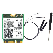 WIFI 7 BE200 BE200NGW Carte WiFi + Antenne BT 5.4 802.11AX Tri-Band M.2 NGFF Adaptateur RéSeau Sans Fil pour Win10/11
