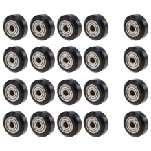 20Pcs/Slot POM Plastic Wheel Pulleys Bearings 625ZZ 3D Printer Parts Round Idler Gear Perlin Part V 3D Printer Accessories