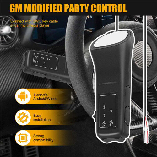 Car Steering Wheel Button Remote Control Lights Car Navigation Dvd / 2 Din Android  Wireless Universal Remote Control 2