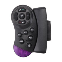 Control Remoto InaláMbrico de Volante Universal 11 Botones para Reproductor de CD DVD MP5 de Coche