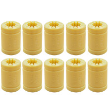 10 LM8UU 3D Printer Solid Polymer Bearing 8 mm Shafts for Mendel 3D Printer Parts